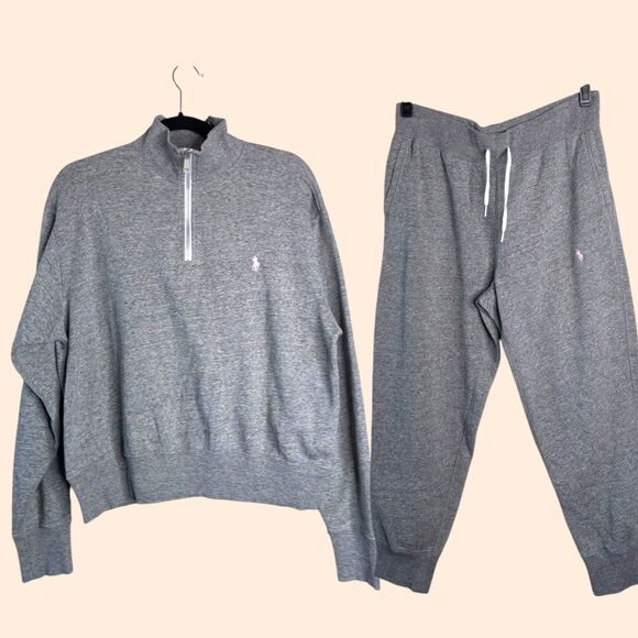 Polo Ralph Lauren Gray Fleece Set - Picture 1 of 7